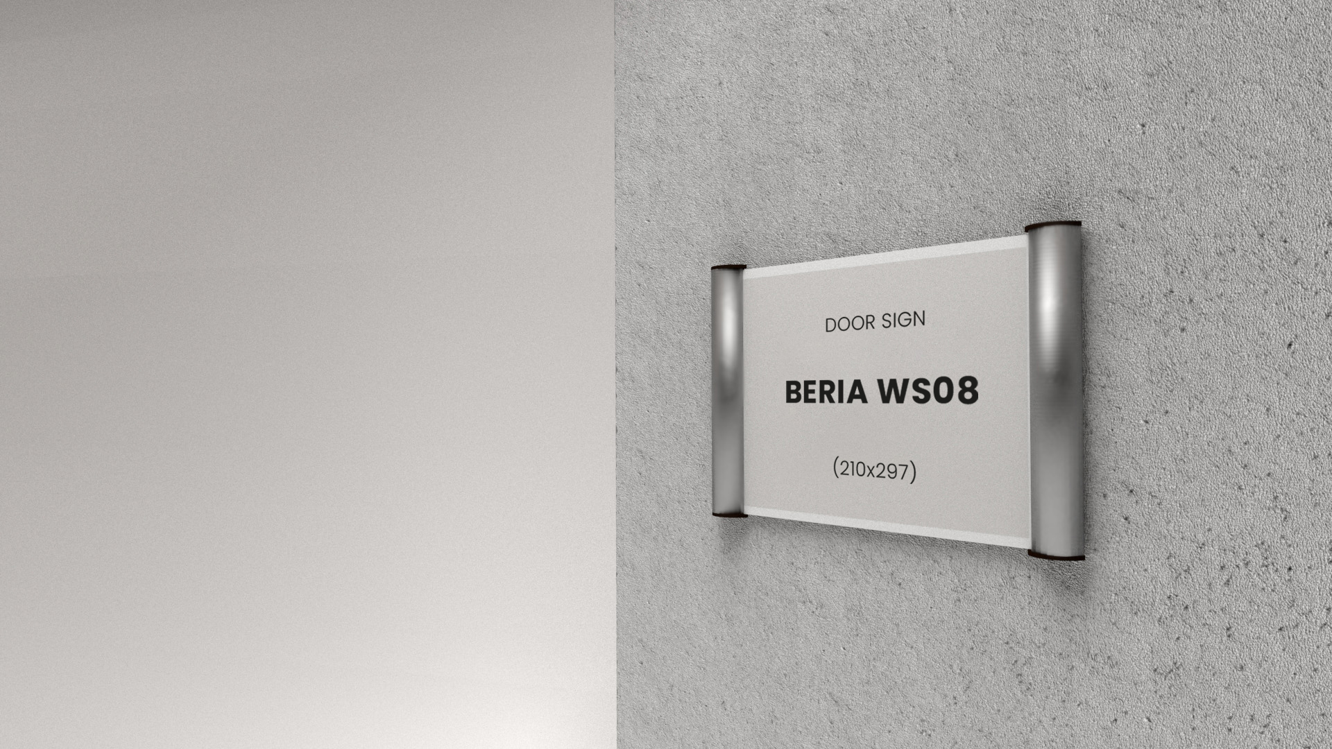 Door sign BERIA 210x297mm