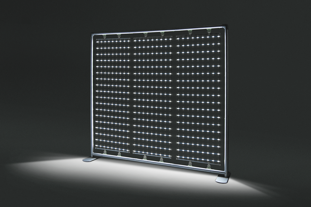 Fabric wall straight LED 2,5m